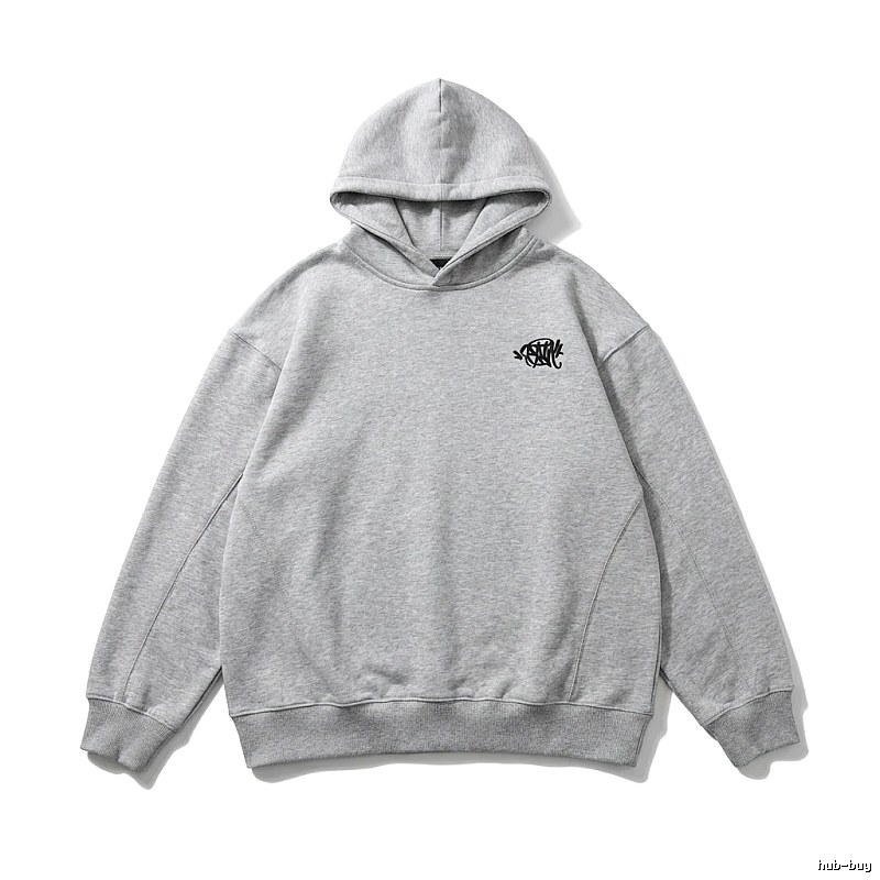 SynaWorld Simple Style Light Gray Hoodie