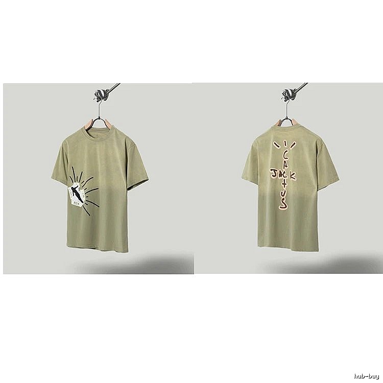 Travis Scott Cactus Jack Streetwear Khaki Green T-Shirt