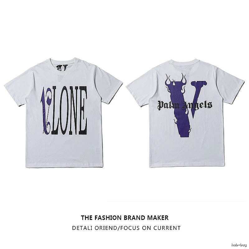 Vlone Gift Ready Logo T-shirt Black Purple Vlone with Standout Detail