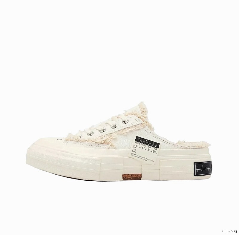 Xvessel Deconstructed Style White Slippers